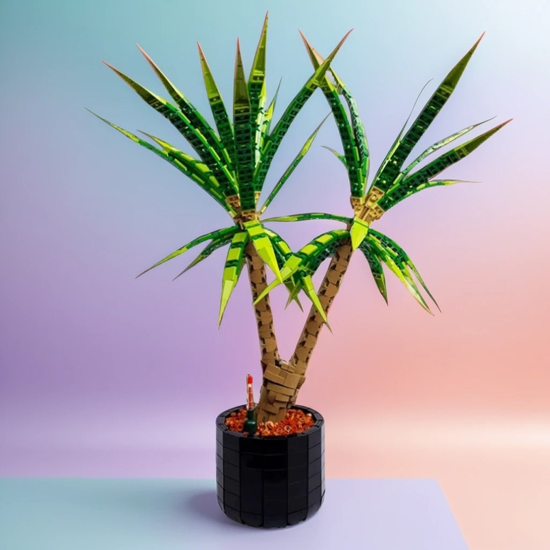 Dracaena Marginata - 1961 elementów MOC Średniowieczny Zamek Dracaena