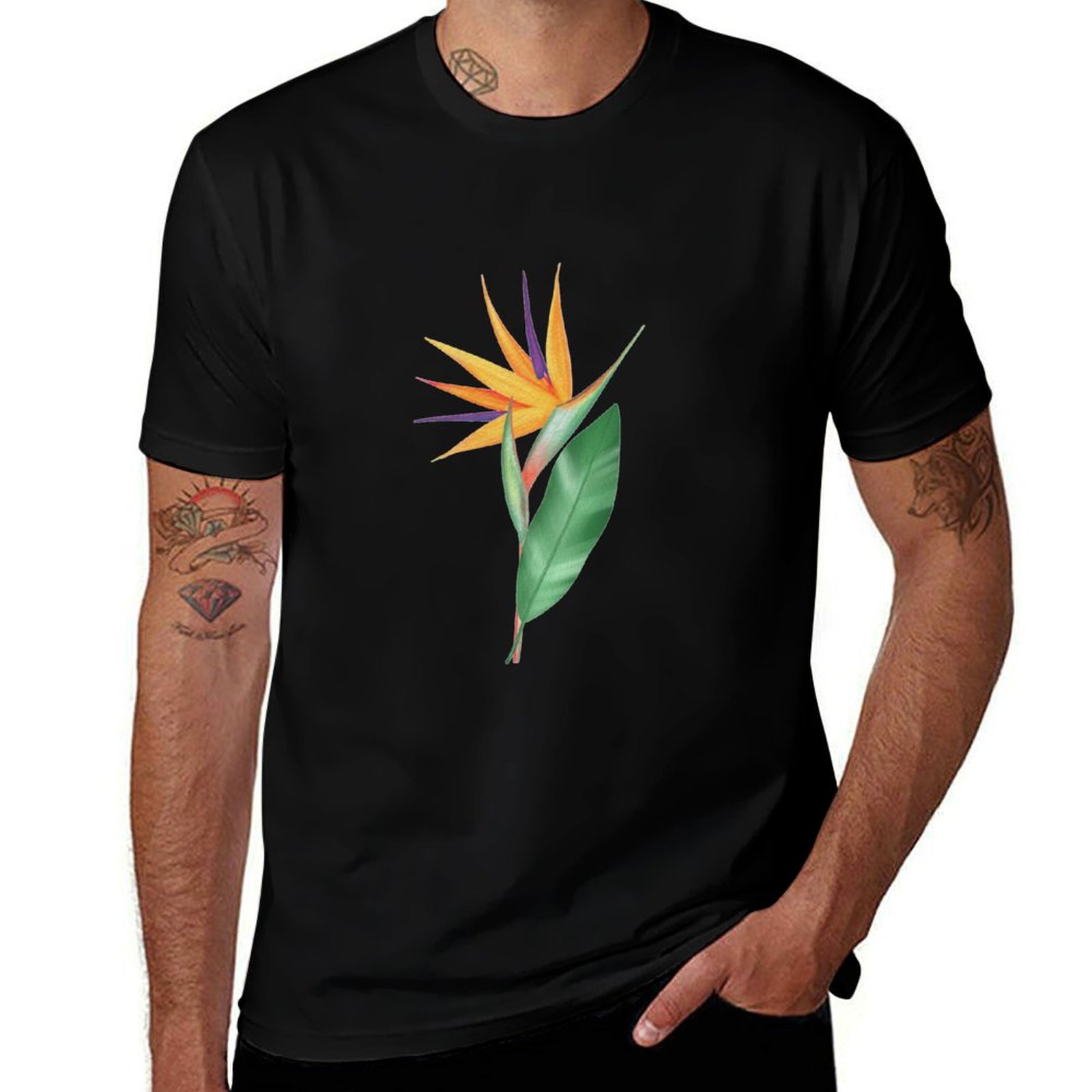 Bird Paradise Strelitzia - Koszulka z krótkim rękawem z motywem