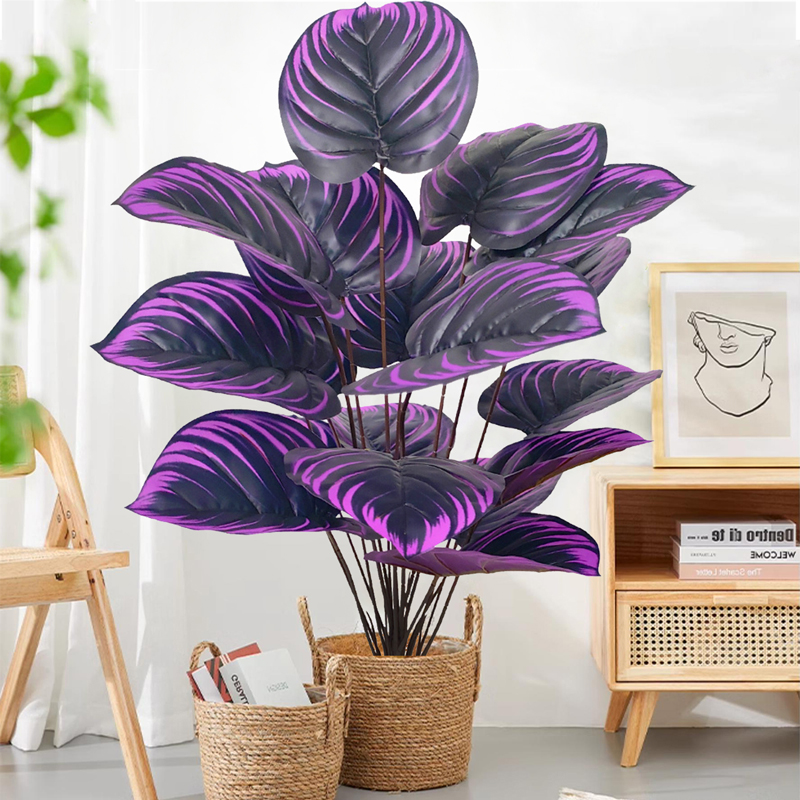 Ficus Lyrata Tree - Duża sztuczna palma monstera, gałązka z