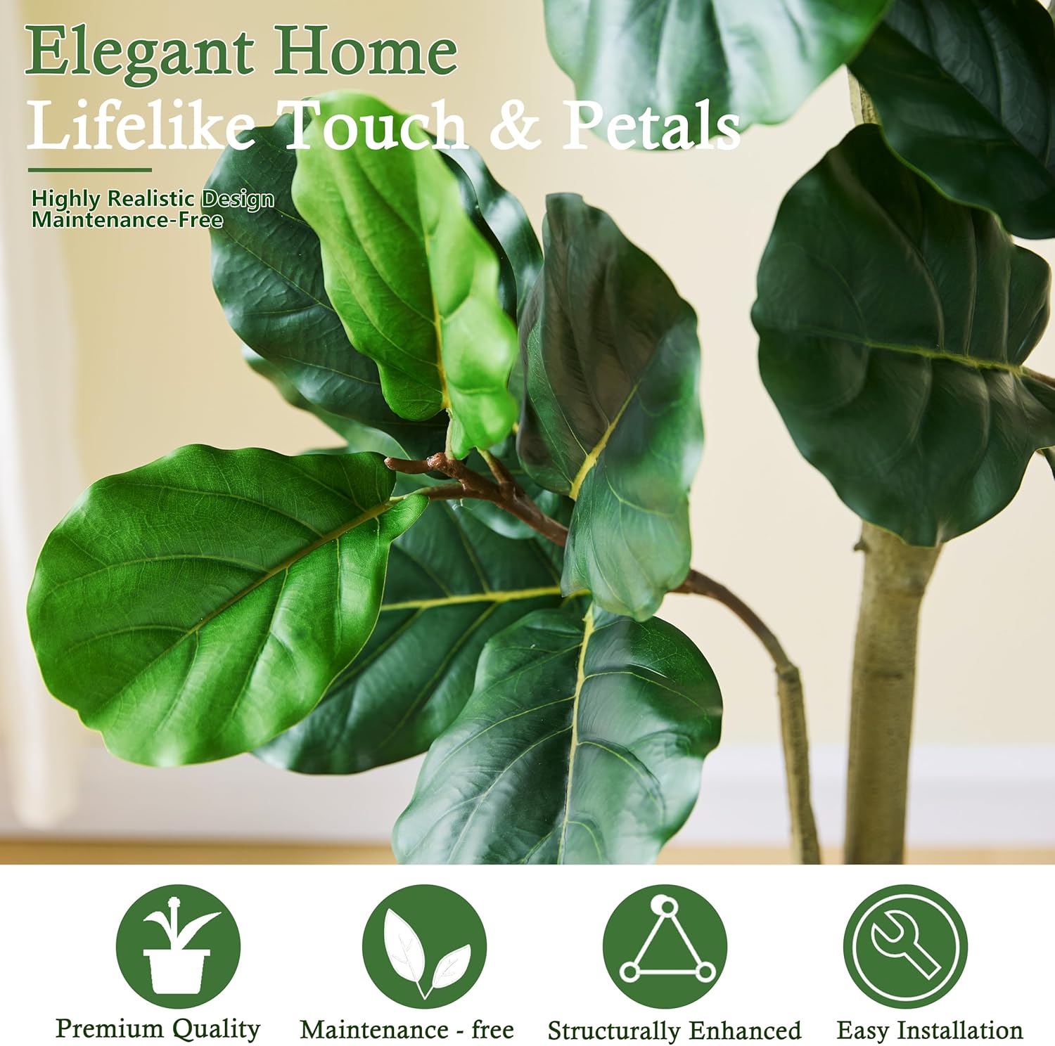 Sztuczne drzewko figowce lirol – Ficus Lyrata Tree recenzja i cena