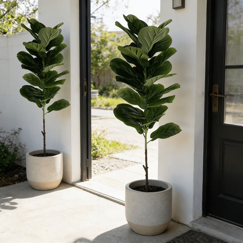1 szt. 100cm Sztuczny Ficus Ly – Ficus Lyrata Tree recenzja i cena