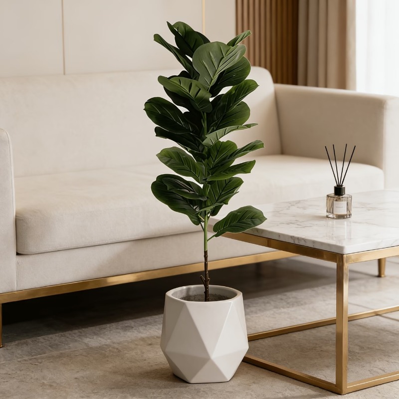 1 szt. 100cm Sztuczny Ficus Ly – Ficus Lyrata Tree recenzja i cena