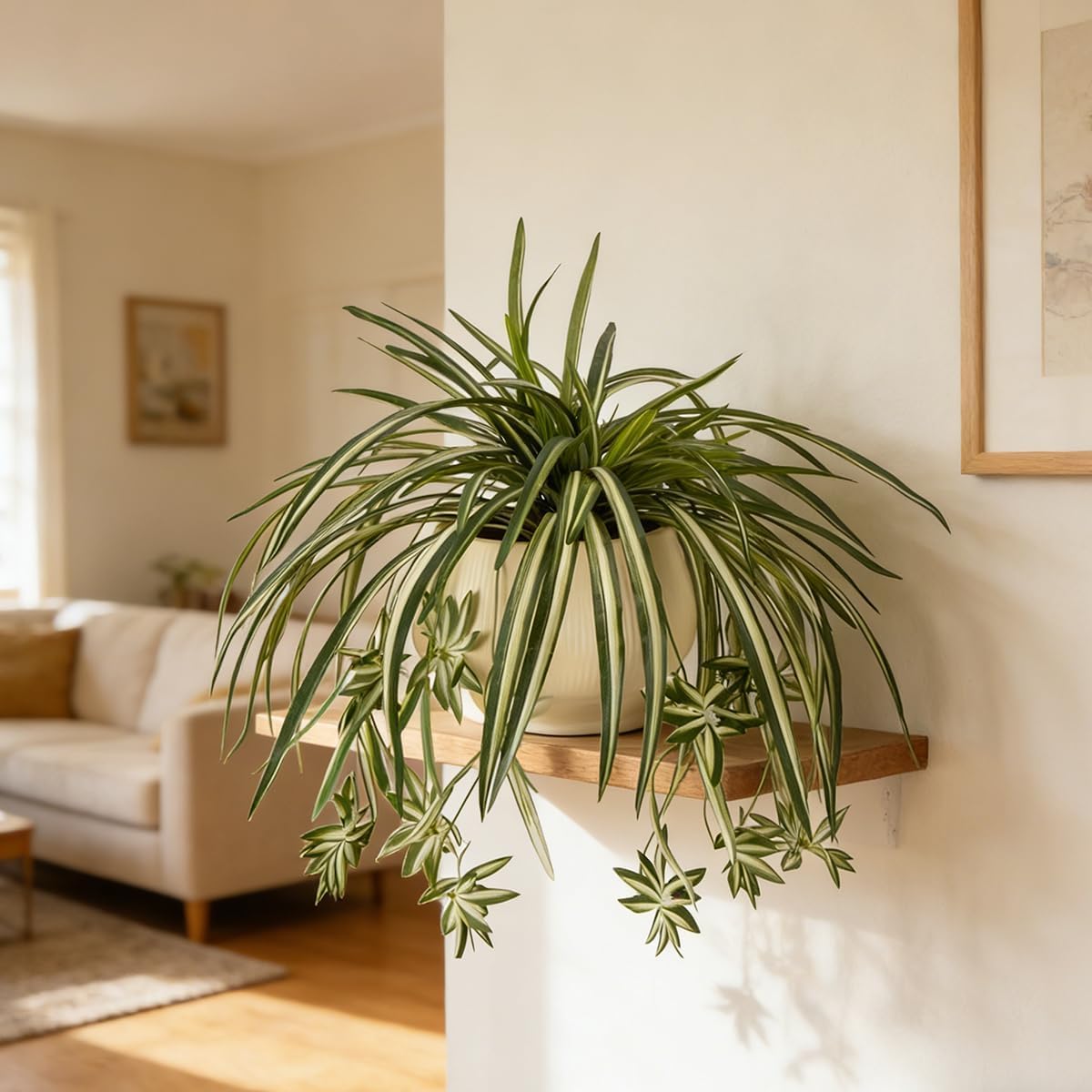 4 szt. Sztuczne wiszące roślin – Spider Plant Hanging recenzja i cena