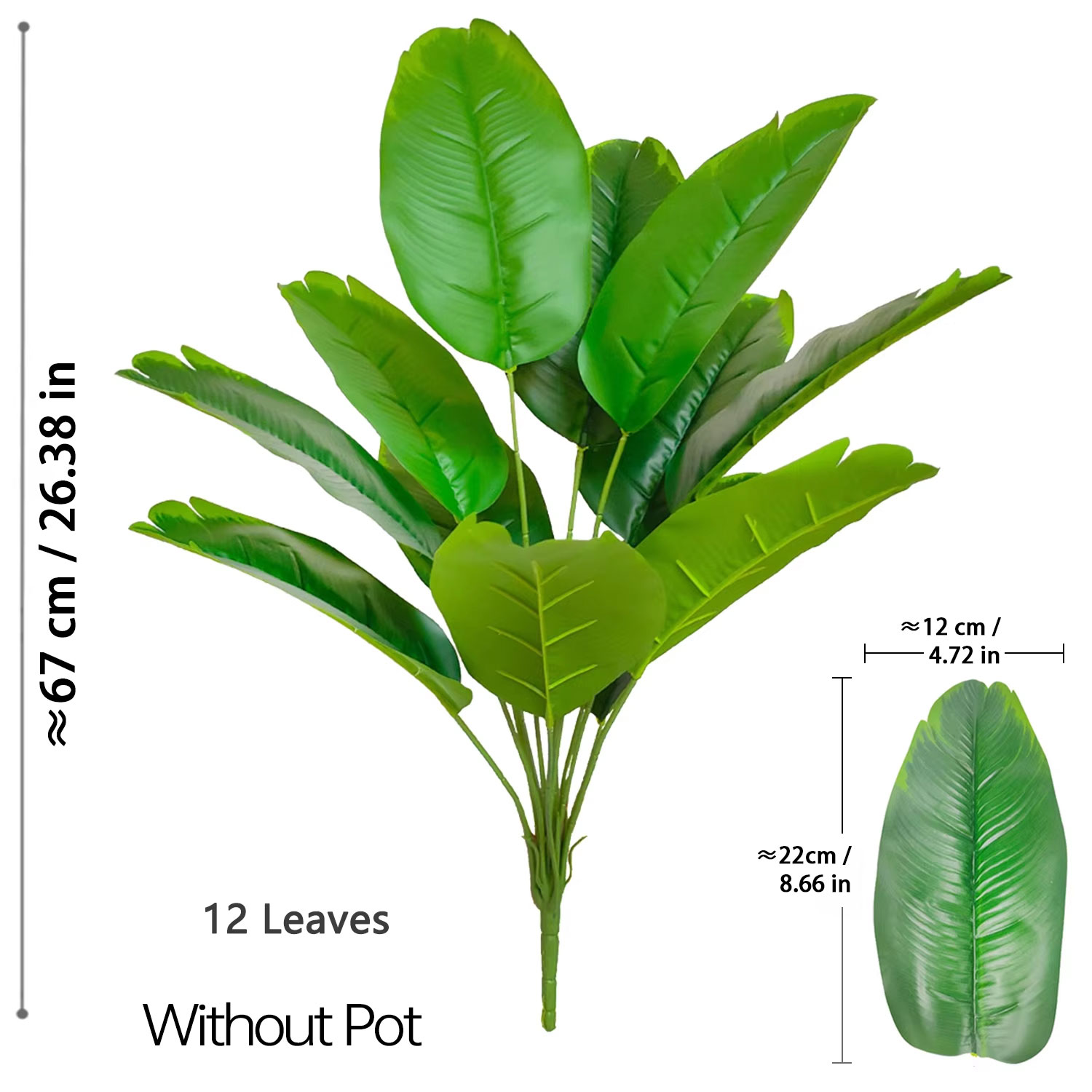 Sztuczne rośliny 67-112 cm Duż – Ficus Lyrata Tree recenzja i cena