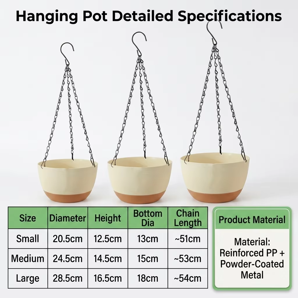 Nowoczesne, dwukolorowe wisząc – Spider Plant Hanging recenzja i cena
