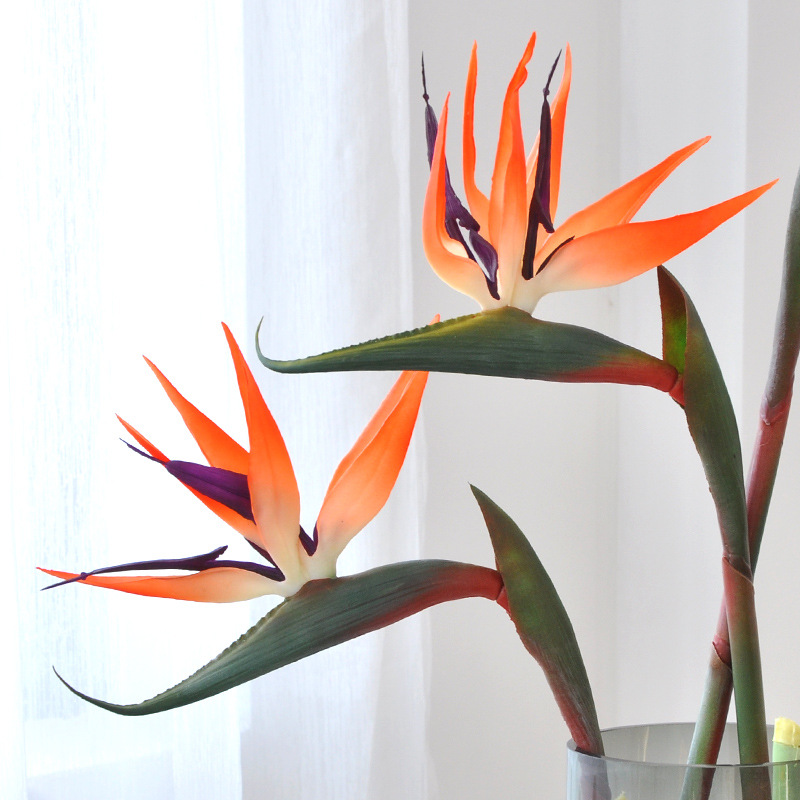3 szt. Sztuczne kwiaty strelit – Bird Paradise Strelitzia recenzja i cena