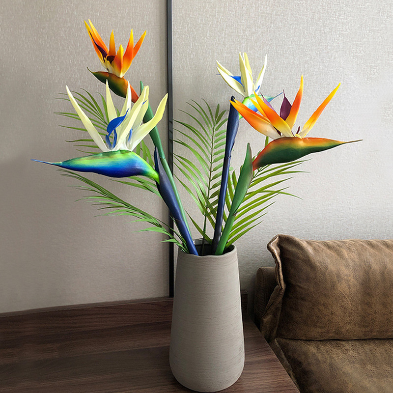 3 szt. Sztuczne kwiaty strelit – Bird Paradise Strelitzia recenzja i cena